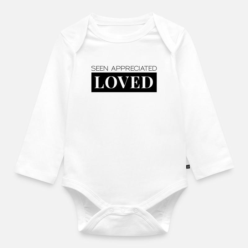 Lacs appréciés aimés - Body Bébé bio manches longues - blanc
