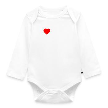 I love hot mamis - Body Bébé bio manches longues - blanc - Devant