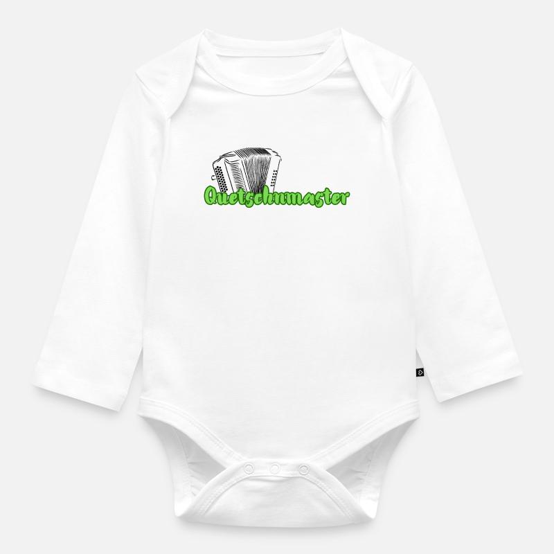 Quetschnmaster  - Baby Bio-Langarm-Body - Weiß