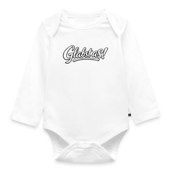 Glabst as - Baby Bio-Langarm-Body - Weiß - Vorne