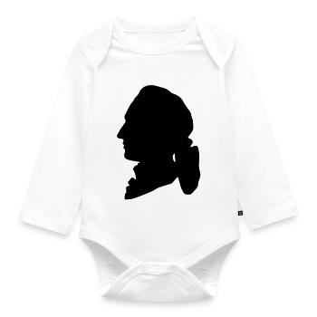 JWG T-Shirt - Organic Longsleeve Baby Bodysuit - white - Front