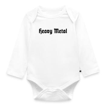 Heavy Metal - Body Bébé bio manches longues - blanc - Devant