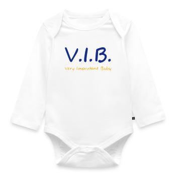 VIB - bébé important - Body Bébé bio manches longues - blanc - Devant