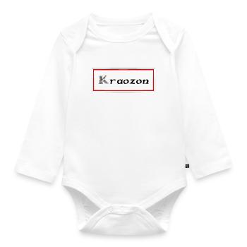 kraozon crozon - Organic Longsleeve Baby Bodysuit - white - Front