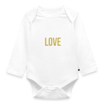 Gymnastik Turnen Turnerin Bodenturnen Geschenk - Baby Bio-Langarm-Body - Weiß - Vorne