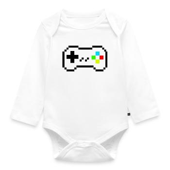 Contrôle des pixels - Body Bébé bio manches longues - blanc - Devant