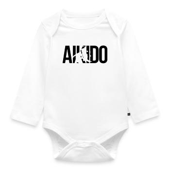 aikido - Organic Longsleeve Baby Bodysuit - white - Front