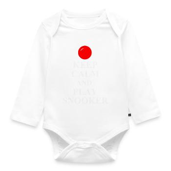 Snooker - Baby Bio-Langarm-Body - Weiß - Vorne