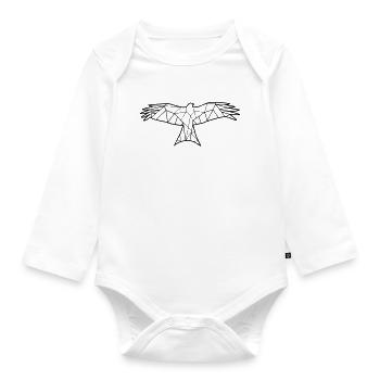 Oiseau poly - Body Bébé bio manches longues - blanc - Devant
