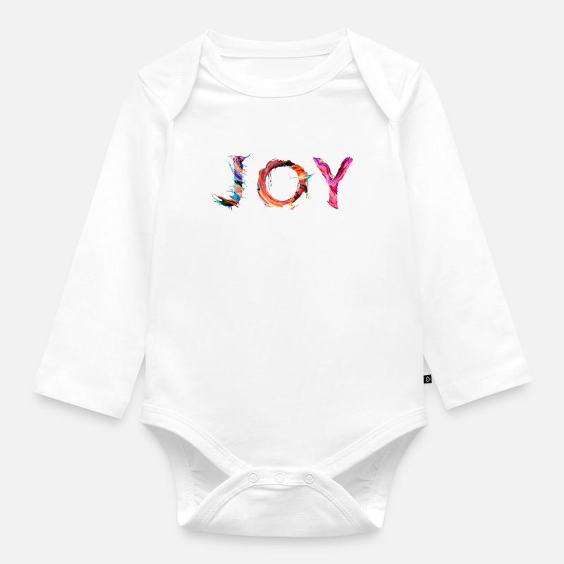 Joy - Body Bébé bio manches longues - blanc