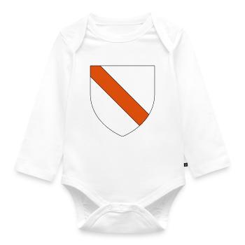Strasbourg coat of arms - Organic Longsleeve Baby Bodysuit - white - Front