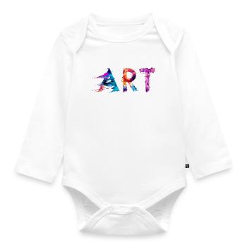 Art. 12 - Baby Bio-Langarm-Body - Weiß - Vorne