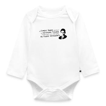 Franz Kafka-Beuys | Transformation Gregor Samsa Art - Organic Longsleeve Baby Bodysuit - white - Front