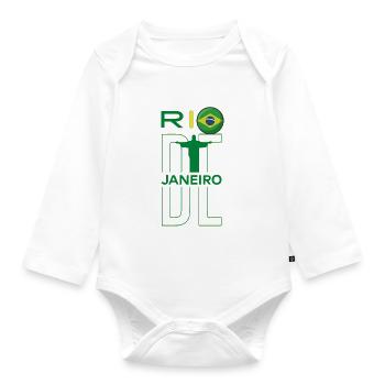 Rio de janeiro - Body Bébé bio manches longues - blanc - Devant