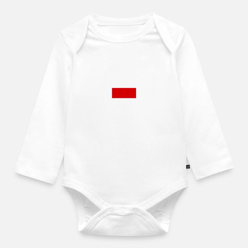 Pologne - Body Bébé bio manches longues - blanc
