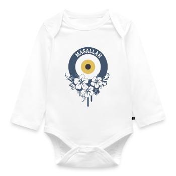 Nazar - Organic Longsleeve Baby Bodysuit - white - Front