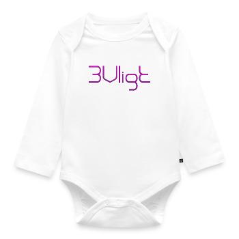sms chat sprache befestigungen englisch drei 3 drei - Baby Bio-Langarm-Body - Weiß - Vorne