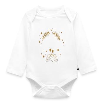 FIRST CHRISTMAS - Organic Longsleeve Baby Bodysuit - white - Front