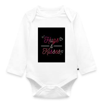 UMARMUNGEN UND KÜSSE - Baby Bio-Langarm-Body - Weiß - Vorne