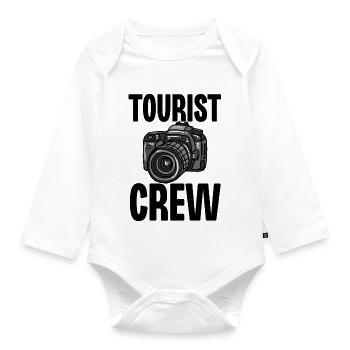 Tourist Crew - Organic Longsleeve Baby Bodysuit - white - Front