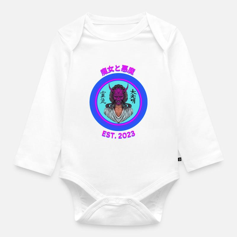 Witch & Devil - Baby Bio-Langarm-Body - Weiß