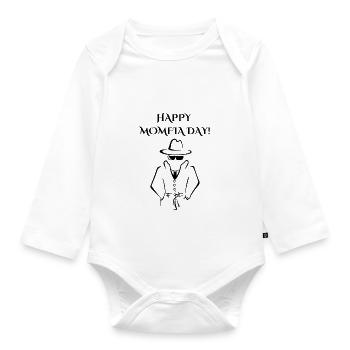 JOYEUSE FÊTE DE MOMFIA - Body Bébé bio manches longues - blanc - Devant
