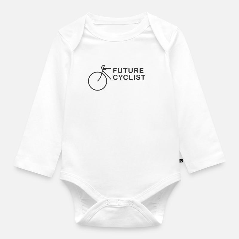 FUTURE CYCLIST - Baby Bio-Langarm-Body - Weiß