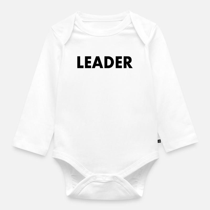 Leader - Baby Bio-Langarm-Body - Weiß