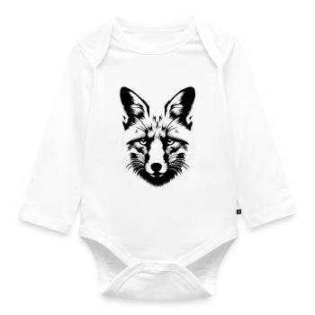 Fuchs Tierleben | Fox - Baby Bio-Langarm-Body - Weiß - Vorne