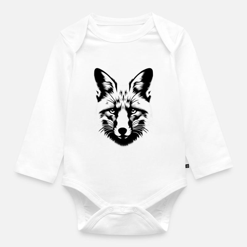 Fuchs Tierleben | Fox - Baby Bio-Langarm-Body - Weiß