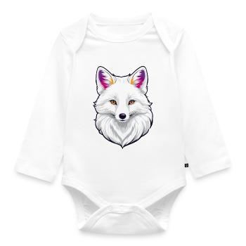 Arctic Fox - Organic Longsleeve Baby Bodysuit - white - Front
