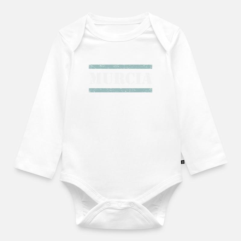 Murcie - Body Bébé bio manches longues - blanc