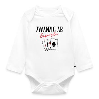 Twenty from Expert - Organic Longsleeve Baby Bodysuit - white - Front