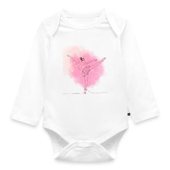 Ballerina - Organic Longsleeve Baby Bodysuit - white - Front