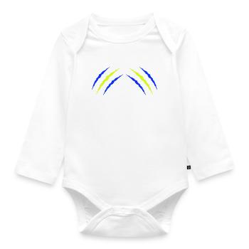 krallen schweden - Baby Bio-Langarm-Body - Weiß - Vorne