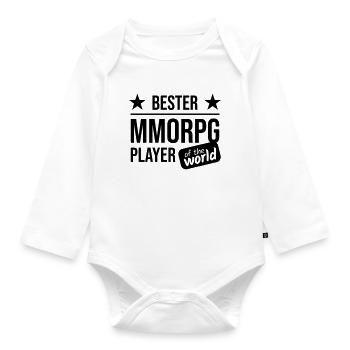 Best MMORPG Player Of The World - Organic Longsleeve Baby Bodysuit - white - Front