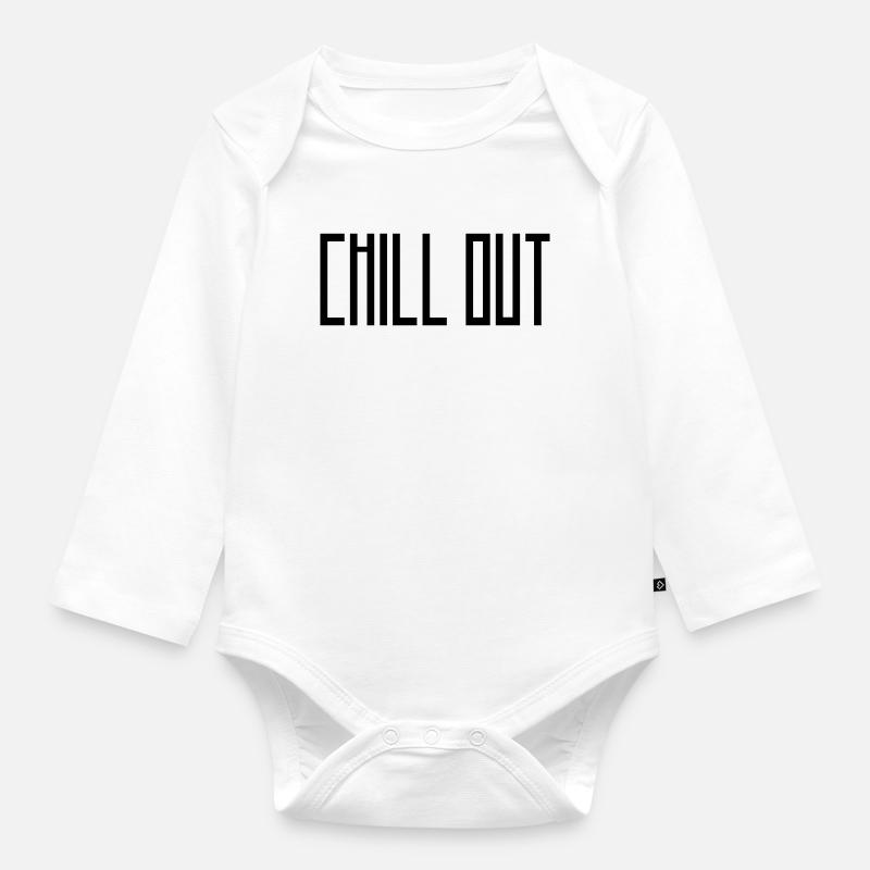 chill_out - Body Bébé bio manches longues - blanc