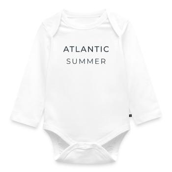 Atlantic Summer - Organic Longsleeve Baby Bodysuit - white - Front