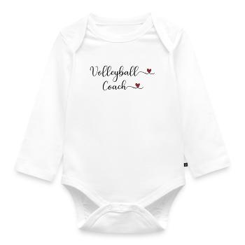Volleyball Coach - Organic Longsleeve Baby Bodysuit - white - Front