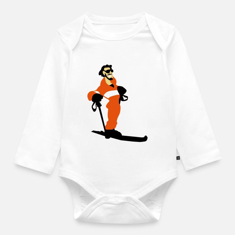 Instructors - Organic Longsleeve Baby Bodysuit - white