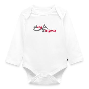 Bergsport - Baby Bio-Langarm-Body - Weiß - Vorne