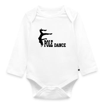 Life Is Better When You Pole Dance - Baby Bio-Langarm-Body - Weiß - Vorne