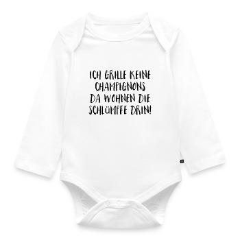 Coole Sprüche - Baby Bio-Langarm-Body - Weiß - Vorne