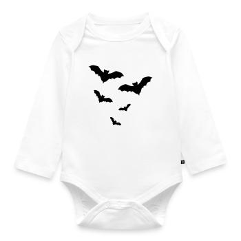 Chauves-souris - Body Bébé bio manches longues - blanc - Devant