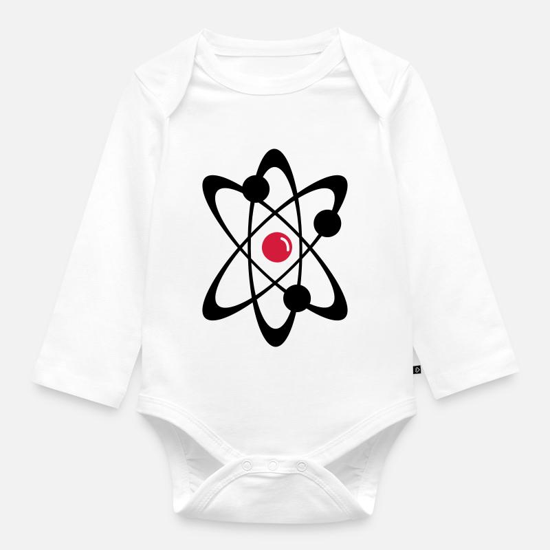 Atomique nucléaire radioactive science nucléaire 2 - Body Bébé bio manches longues - blanc