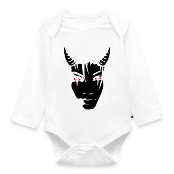 Devil girl - Baby Bio-Langarm-Body - Weiß - Vorne