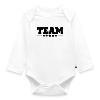 team - Organic Longsleeve Baby Bodysuit - white - Front