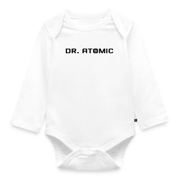 Dr. Atomic - Space Universe Nuclear Power Doctor - Organic Longsleeve Baby Bodysuit - white - Front