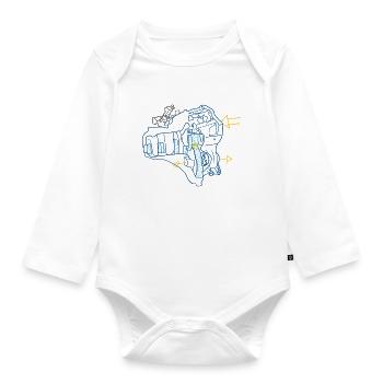 Gear - Organic Longsleeve Baby Bodysuit - white - Front