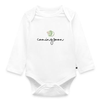 coming soon - Baby Bio-Langarm-Body - Weiß - Vorne